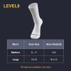 imageLEVEL8 Mens Work Crew Socks Comfy Mid Calf Dress Socks Moisture Wicking Running and Exercise 6 PairsDeep Sea Pro White
