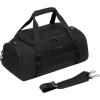 imageLEVEL8 Travel Duffle Bag Carry on Airline Approved Water Resistant Sport Duffle Weekender Bag for Men and Women Blue 30LBlack
