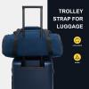 imageLEVEL8 Travel Duffle Bag Carry on Airline Approved Water Resistant Sport Duffle Weekender Bag for Men and Women Blue 30LBlue