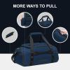imageLEVEL8 Travel Duffle Bag Carry on Airline Approved Water Resistant Sport Duffle Weekender Bag for Men and Women Blue 30LBlue