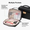 imageLEVEL8 Travel Toiletry Bag for Women Men Travel Organizer Water Repellent Makeup Organizer with Hang Hook for Travel Accessories LargeBlackBlack