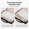 imageLEVEL8 Travel Toiletry Bag for Women Men Travel Organizer Water Repellent Makeup Organizer with Hang Hook for Travel Accessories LargeBlackBlack