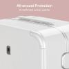 imageLEVEL8 Zipperless Carry On Luggage Airline Approved with Aluminum Frame Cute Hardshell Suitcase with Spinner Wheels Metal Rolling Travel Case with Tsa Locks 20 Inch Off WhiteOff WhiteSlight Pink