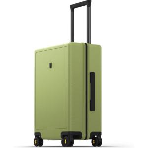 imageLEVEL8 Carry on Luggage Airline Approved with Spinner Wheels Lightweight Luminous Textured Travel Bags for Women Men Tsa Lock Cabin Suitcase 20 Inch Pickle GreenPickle Green