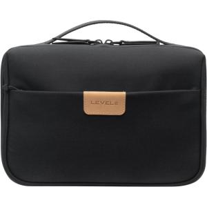 imageLEVEL8 Travel Toiletry Bag for Women Men Travel Organizer Water Repellent Makeup Organizer with Hang Hook for Travel Accessories LargeBlackBlack