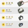 imageLEVEL8 Compression Packing Cubes for Suitcase 6 Set Travel Bags with Shoe Organizer Packing Organizers Travels Accessories in 4 Sizes Extra Large Large Medium Small Green