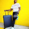 imageLEVEL8 Elegance Luggage Set PC Matte Hardshell Suitcases  Navy Blue 2024 Inch