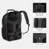 imageLEVEL8 Luminous Carry On Luggage 20quot Inch with Laptop BackpackBlack