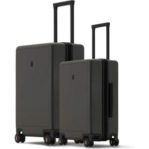 imageLEVEL8 Elegance Luggage Set PC Matte Hardshell Suitcases  Olive Green 2024 Inch