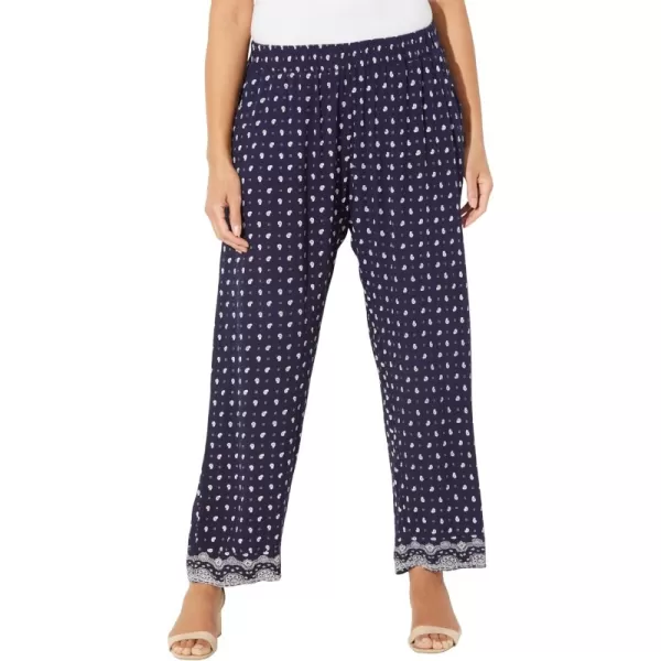 Navy Ditsy Paisley