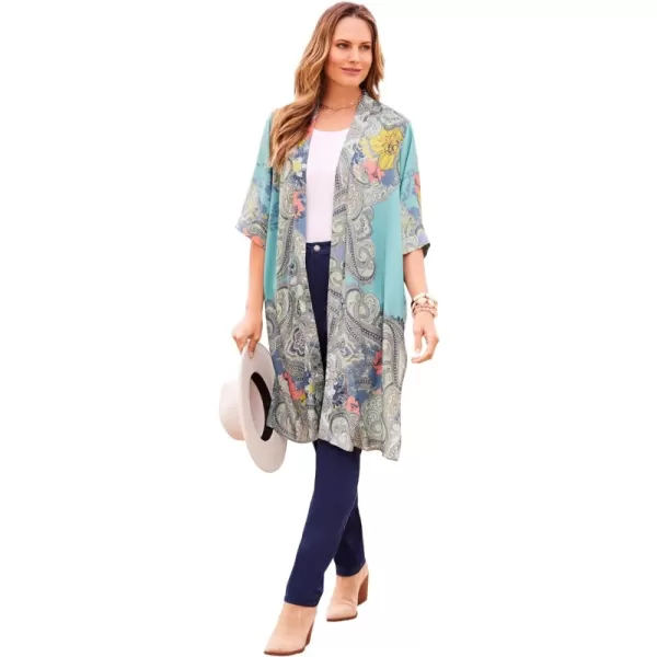 Turq Floral Paisley