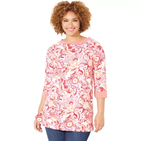 Pink Burst Paisley