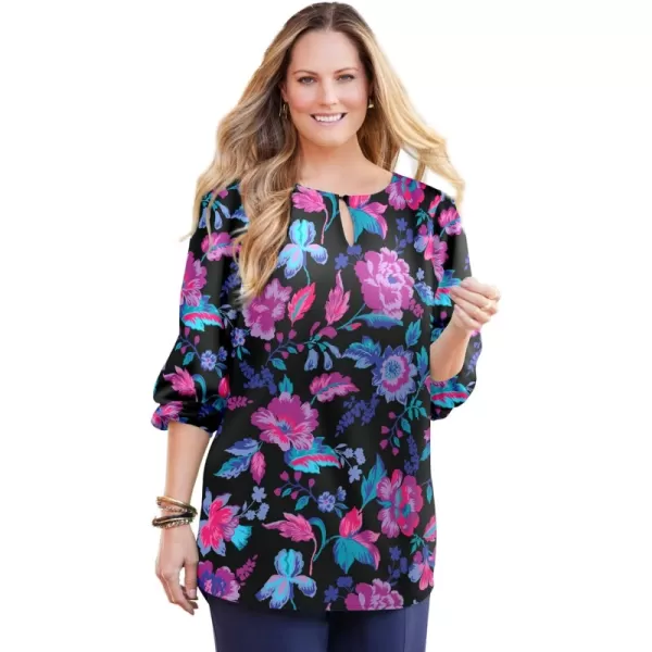 Black Multi Floral