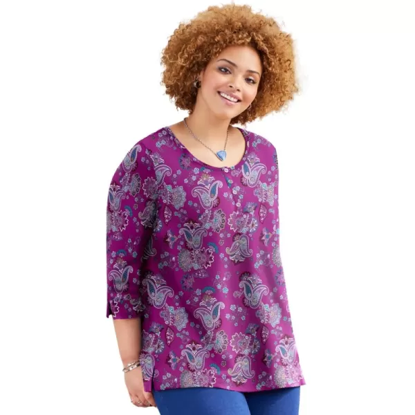 Magenta Paisley Floral