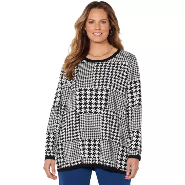 Black Houndstooth Patchwork