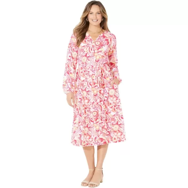 Pink Burst Paisley