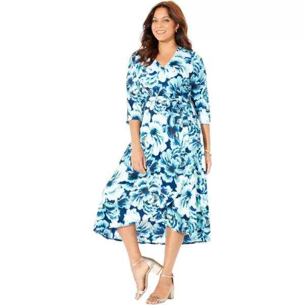 Navy Floral Burst