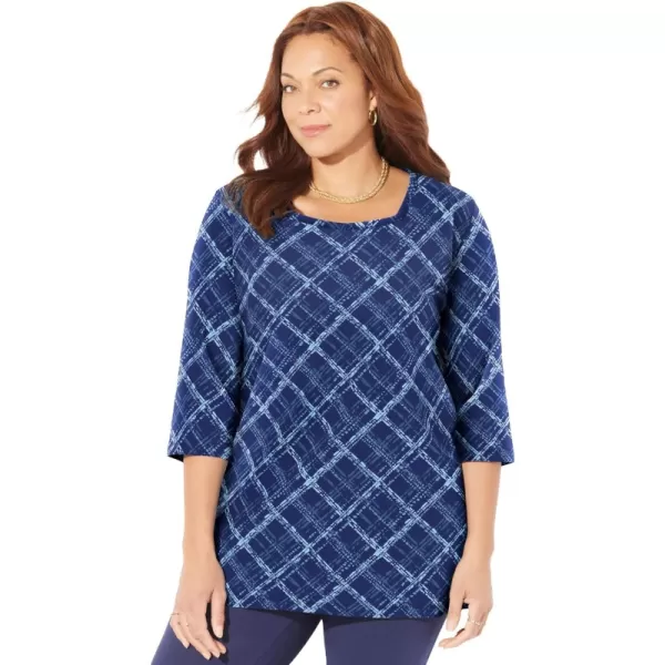 Navy Bias Plaid