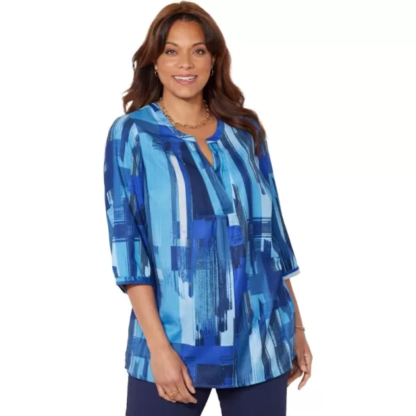 Navy Abstract Brushstroke