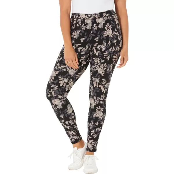 Black Ground Floral