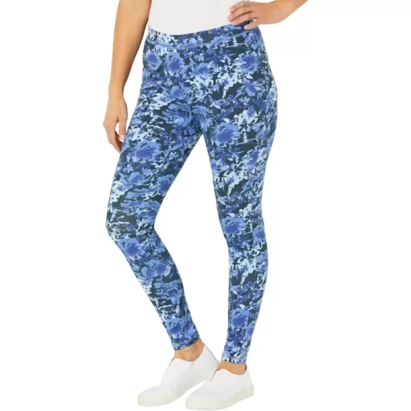 Navy Watercolor Floral