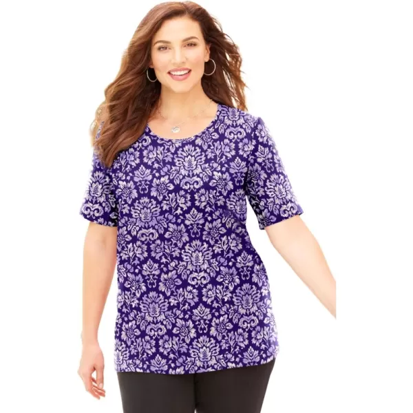 Deep Grape Textured Damask