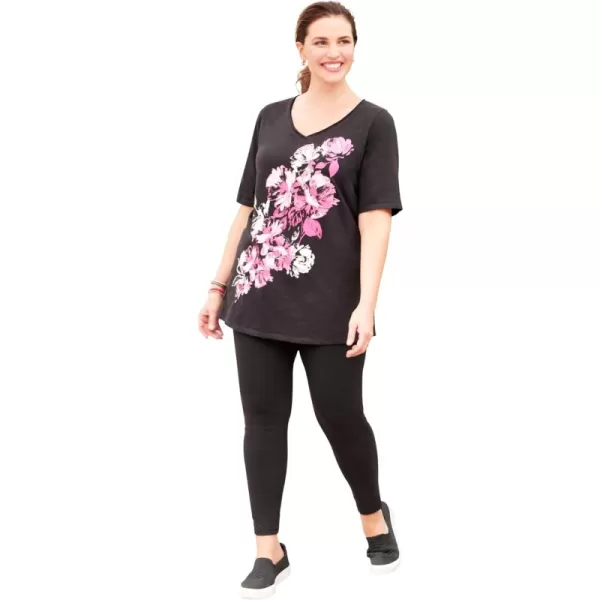 Black Floral Placement