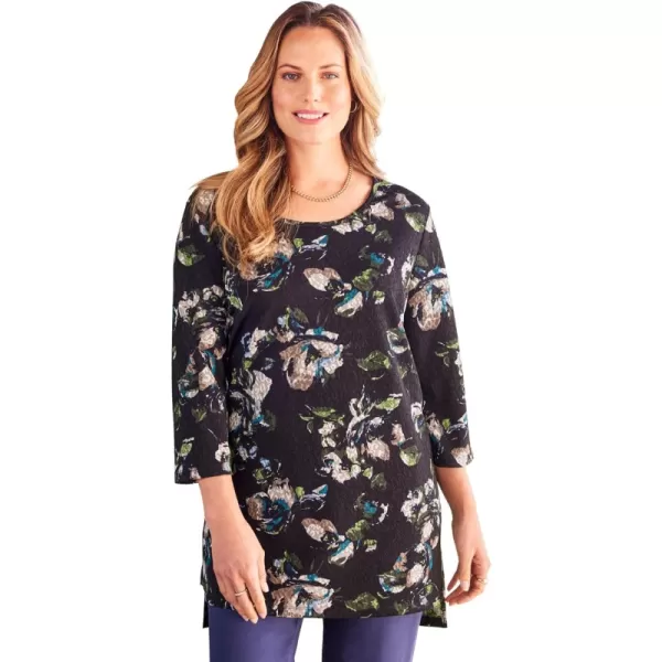 Navy Graphic Flower