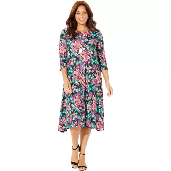 Black Multi Floral
