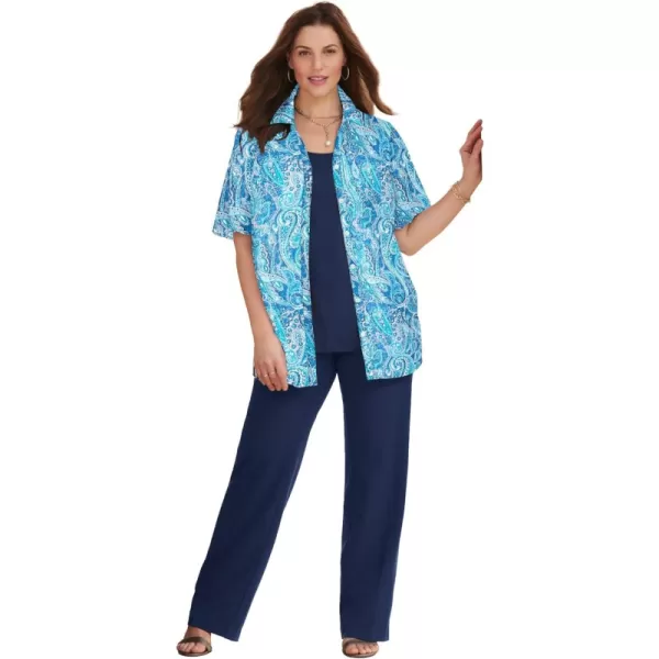 Vibrant Blue Paisley