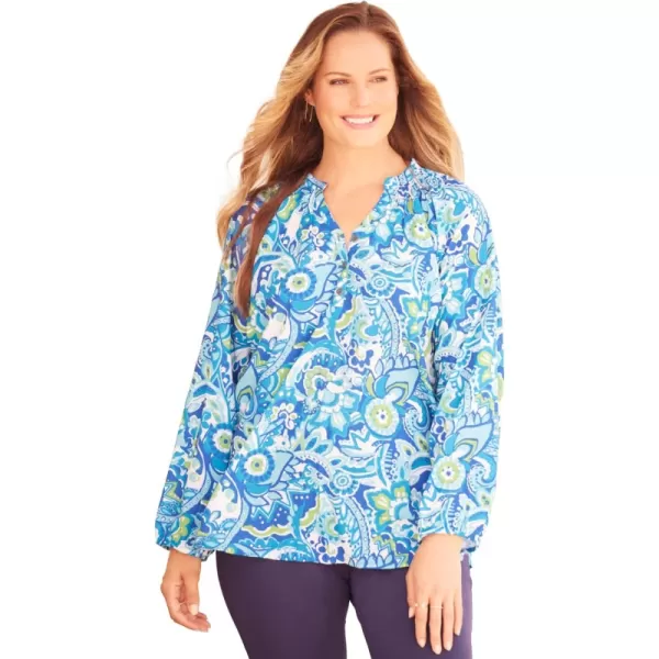 Vibrant Blue Paisley