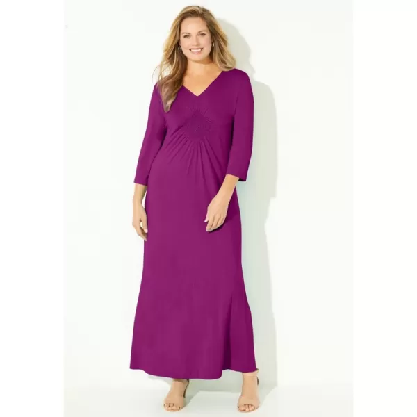 Catherines Women's Plus Size Anywear Medallion Maxi Dress