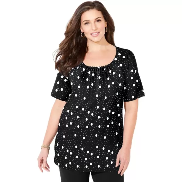 Black Mixed Dots