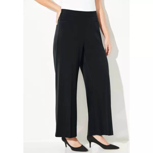 Catherines Women's Plus Size Petite Refined Wide Leg Pant