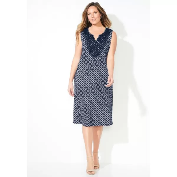 Liz &amp; Me Long Applique Dress