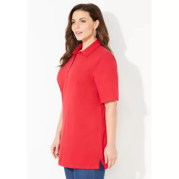 Catherines Women's Plus Size Short Sleeve Polo