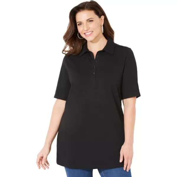 Catherines Women's Plus Size Short Sleeve Polo