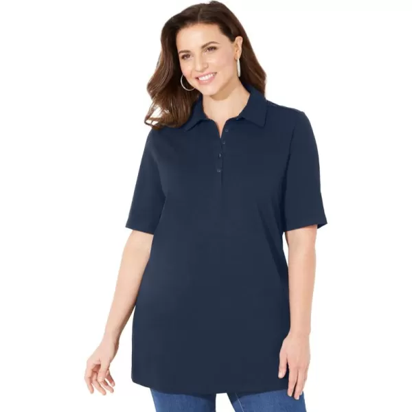 Catherines Women's Plus Size Short Sleeve Polo