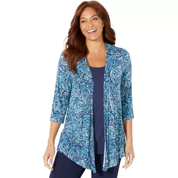 Catherines Women's Plus Size Cardigan and Tank Duet