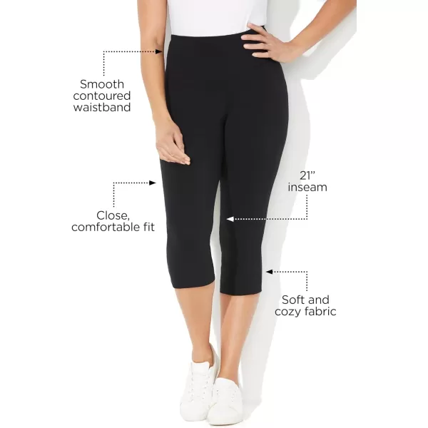 Catherines Women's Plus Size Knit Legging Capri