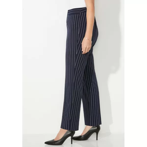 Catherines Women's Plus Size Petite Right Fit Moderately Curvy Slim Leg Pant