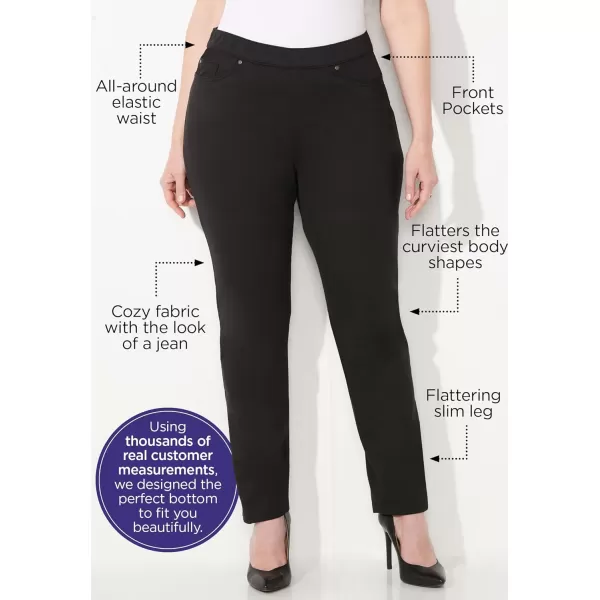 Catherines Women's Plus Size Petite The Curvy Knit Jean