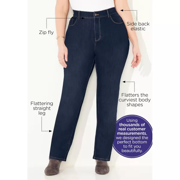 Catherines Women's Plus Size Right Fit Moderately Curvy Jean