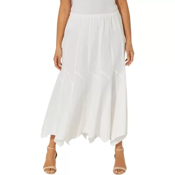 Catherines Women's Plus Size Anywear Linen Flounce Skirt
