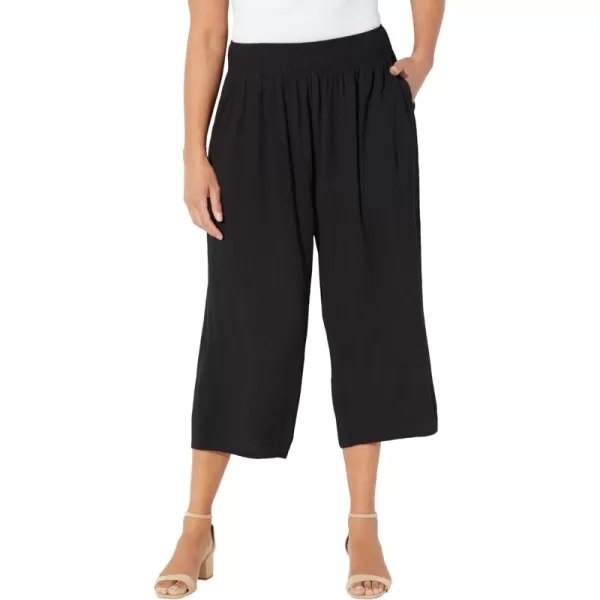 Catherines Women's Plus Size Gauze Pull-On Capri