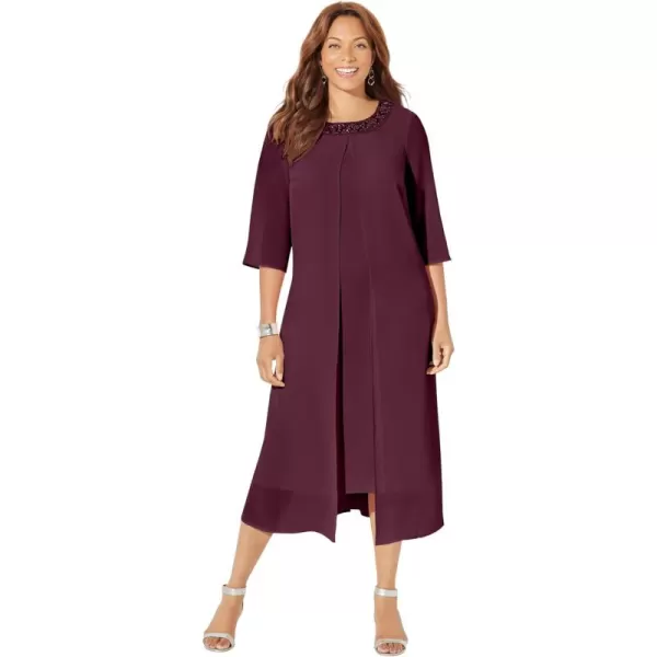 Catherines Women's Plus Size Petite Midnight Dazzle Mesh Flyaway Dress