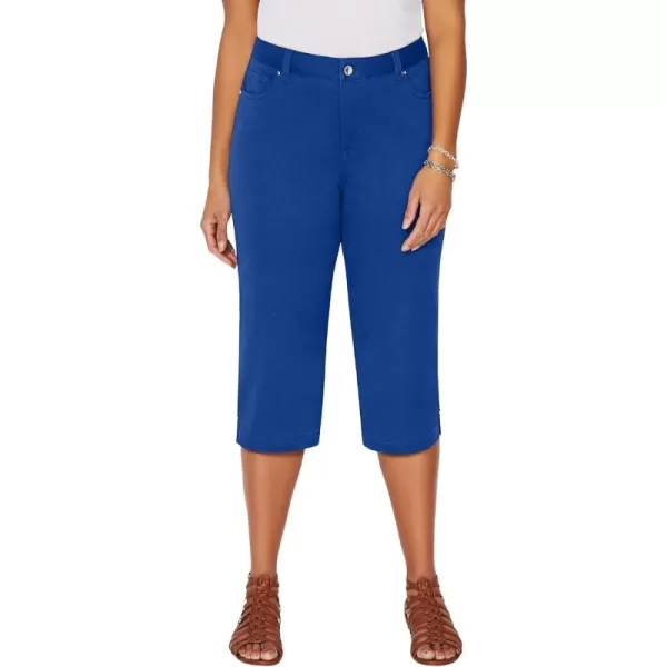 Catherines Women's Plus Size Sateen Stretch Capri