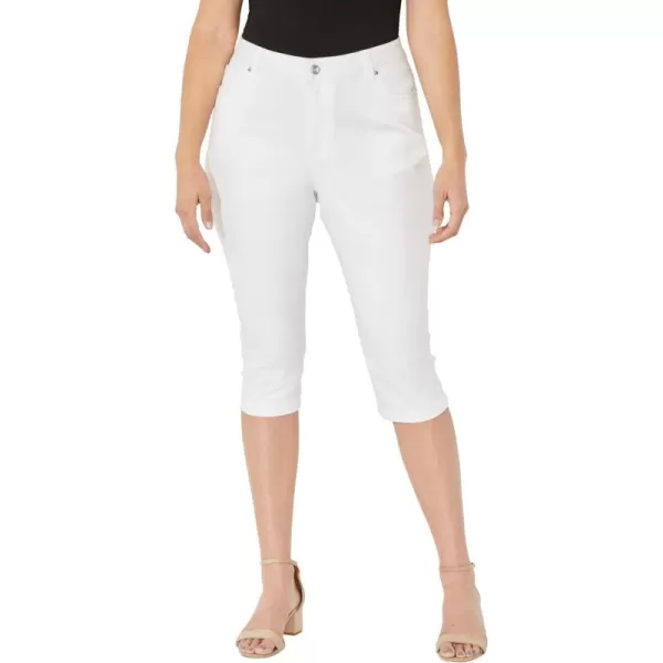Catherines Women's Plus Size Sateen Stretch Capri