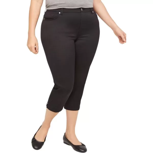 Catherines Women's Plus Size Sateen Stretch Capri
