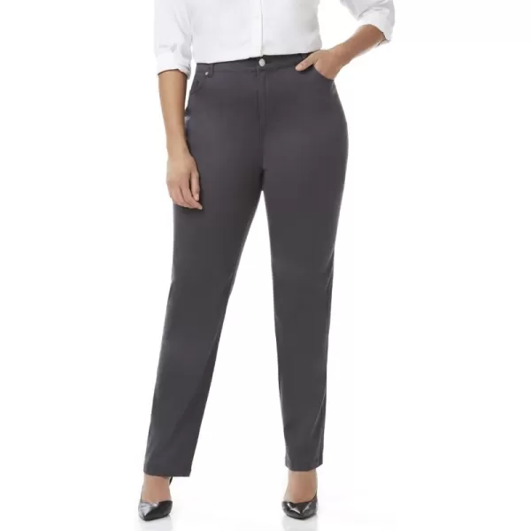 Catherines Women's Plus Size Sateen Stretch Curvy Pant